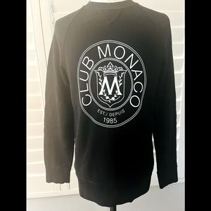Club Monaco logo crest sweatshirt